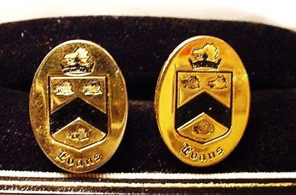 VINTAGE EVANS DESIGNER CUFF LINKS: VINTAGE EVANS DESIGNER CUFF LINKS