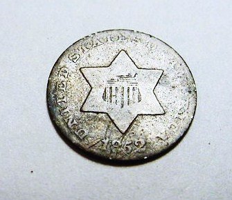 1852 3 CENT SILVER: 1852 3 CENT SILVER
