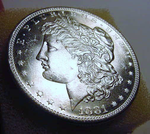1881-S MORGAN DOLLAR GEM B.U.: 1881-S MORGAN DOLLAR GEM B.U.