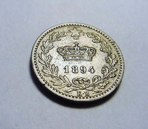 1894 ITALY 20 CENTESIMI: 1894 ITALY 20 CENTESIMI