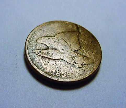 1858 FLYING EAGLE CENT: 1858 FLYING EAGLE CENT
