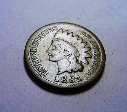 1884 INDIAN CENT: 1884 INDIAN CENT