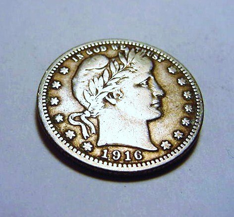 1916-D BARBER QUARTER: 1916-D BARBER QUARTER