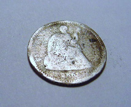 1861 SEATED HALF DIME: 1861 SEATED HALF DIME