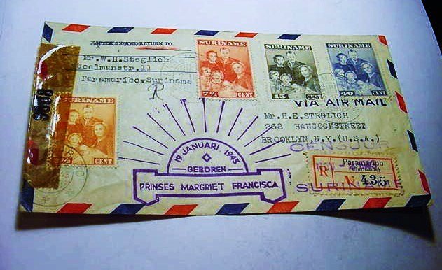 1943 SURINAME CENSORED COVER: 1943 SURINAME CENSORED COVER