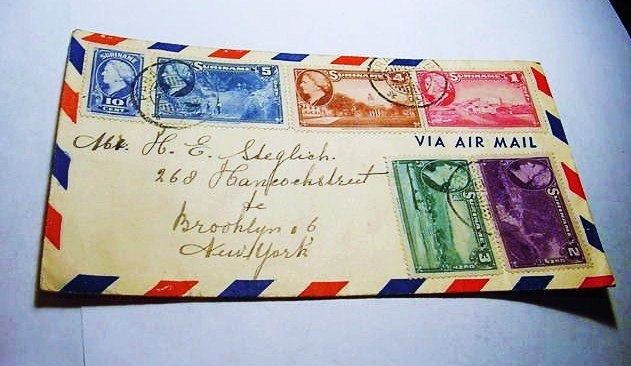 SURINAME AIRMAIL COVER: SURINAME AIRMAIL COVER