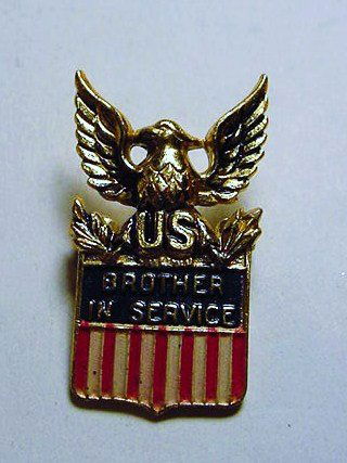 WWII CORO STERLING BROTHER IN SERVICE PIN: WWII CORO STERLING BROTHER IN SERVICE PIN