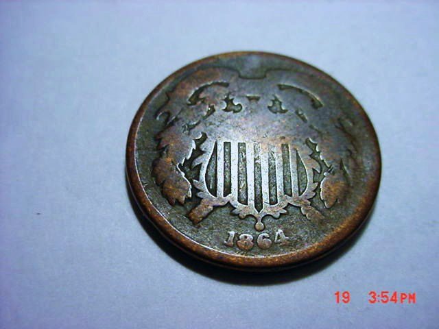 1864 2 CENT PIECE: 1864 2 CENT PIECE