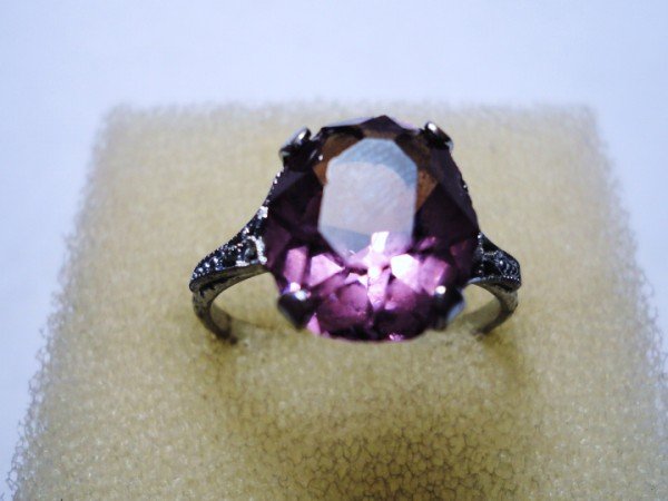 VINTAGE AMETHYST RING SIZE 7: VINTAGE AMETHYST RING SIZE 7