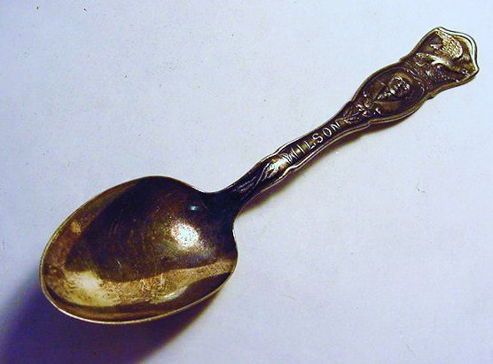 VINTAGE WOODROW WILSON SPOON: VINTAGE WOODROW WILSON SPOON