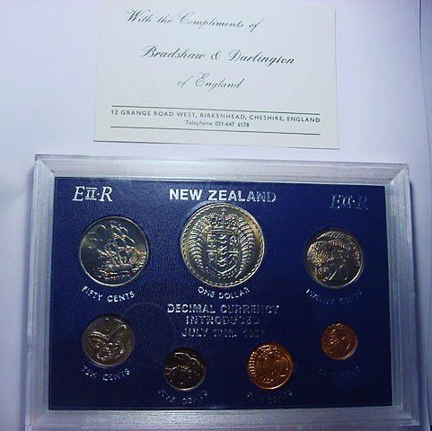 1973 NEW ZEALAND COIN SET GEM B.U.: 1973 NEW ZEALAND COIN SET GEM B.U.