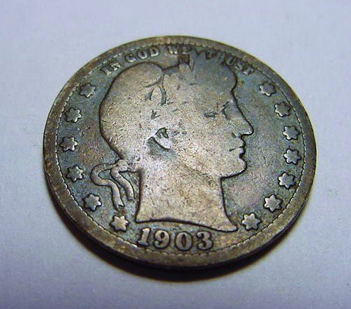 1903-S BARBER QUARTER: 1903-S BARBER QUARTER