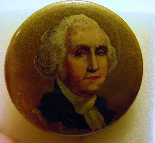 EARLY GEORGE WASHINGTON BUTTON: EARLY GEORGE WASHINGTON BUTTON