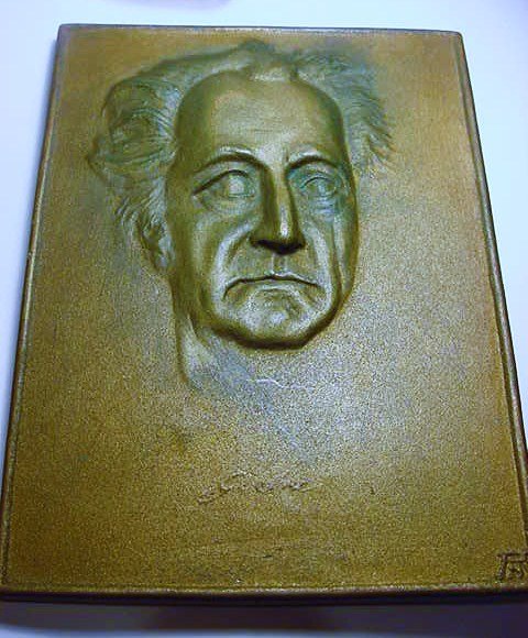 SIGNED GERMAN PLAQUE: SIGNED GERMAN PLAQUE