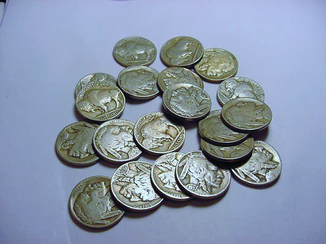 [20] BUFFALO NICKELS: [20] BUFFALO NICKELS
