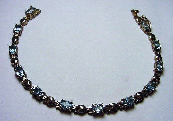 STERLING BLUESTONE BRACELET: STERLING BLUESTONE BRACELET