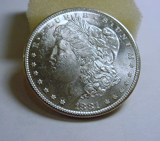 1881-S MORGAN DOLLAR GEM B.U.: 1881-S MORGAN DOLLAR GEM B.U.