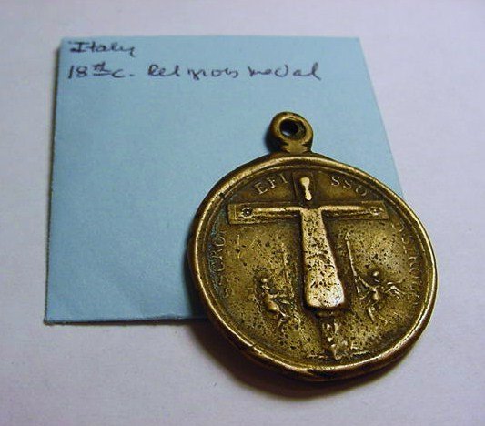 1700'S ITALIAN RELIGIOUS MEDAL: 1700'S ITALIAN RELIGIOUS MEDAL