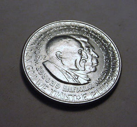 1952 WASHINGTON CARVER COMMEM HALF B.U.: 1952 WASHINGTON CARVER COMMEM HALF B.U.
