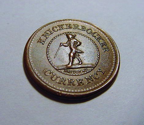KNICKERBOCKER CURRENCY CIVIL WAR TOKEN: KNICKERBOCKER CURRENCY CIVIL WAR TOKEN
