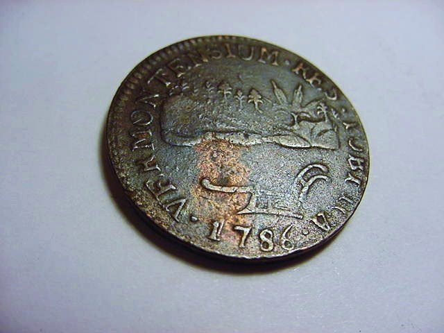 1786 VERMONT COLONIAL COPY: 1786 VERMONT COLONIAL COPY