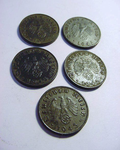 [5] NAZI GERMAN COINS: [5] NAZI GERMAN COINS