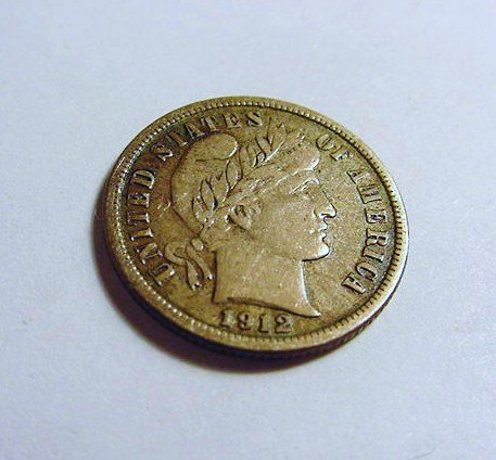 1912 BARBER DIME: 1912 BARBER DIME