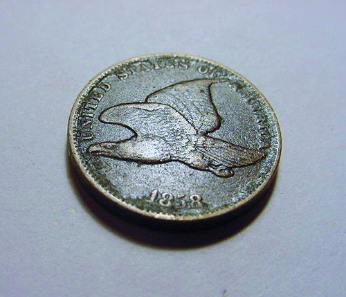 1858 FLYING EAGLE CENT: 1858 FLYING EAGLE CENT