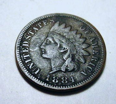 1884 INDIAN CENT: 1884 INDIAN CENT