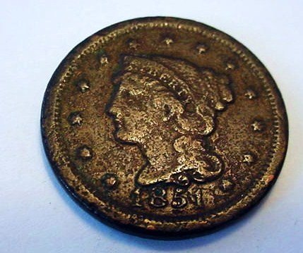 1851 LARGE CENT: 1851 LARGE CENT