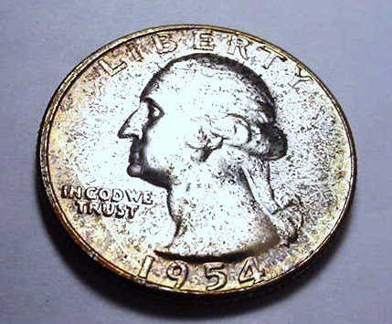 1954 WASHINGTON QUARTER B.U.: 1954 WASHINGTON QUARTER B.U.
