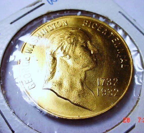 1932 WASHINGTON WAKEFIELD MEDAL UNC: 1932 WASHINGTON WAKEFIELD MEDAL UNC