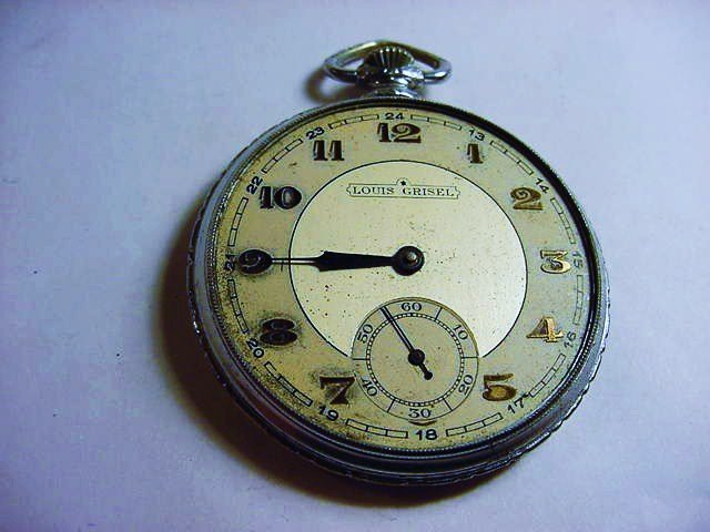 LOUIS GRISEL POCKET WATCH NEEDS WORK: LOUIS GRISEL POCKET WATCH NEEDS WORK