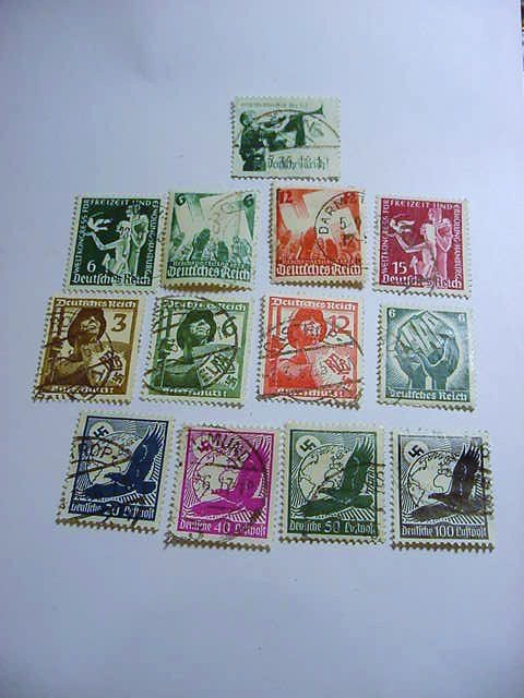 NAZI GERMAN STAMP LOT: NAZI GERMAN STAMP LOT