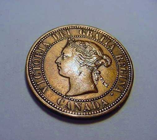 1876 H CANADA VICTORIA LARGE CENT: 1876 H CANADA VICTORIA LARGE CENT