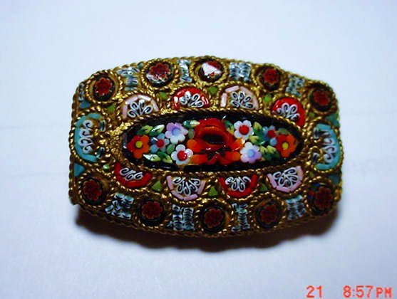 VINTAGE MICRO MOSAIC PIN: VINTAGE MICRO MOSAIC PIN
