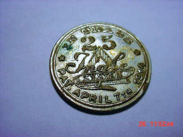 1914 INGLE B.P. HUFF TOKEN: 1914 INGLE B.P. HUFF TOKEN