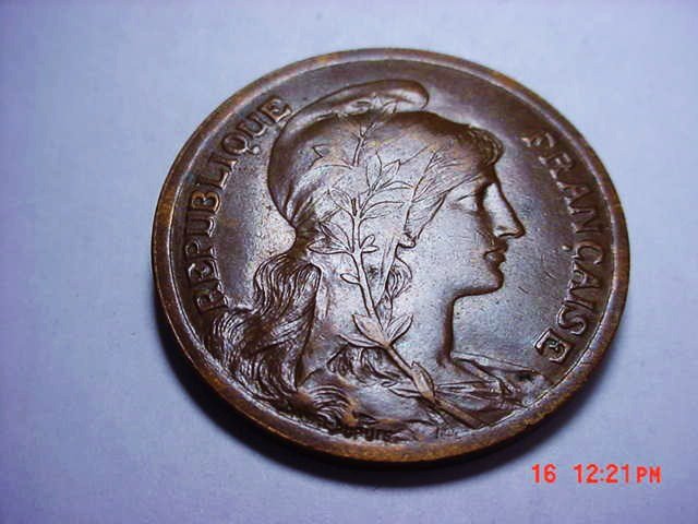 1917 FRANCE 10 CENTIMES: 1917 FRANCE 10 CENTIMES