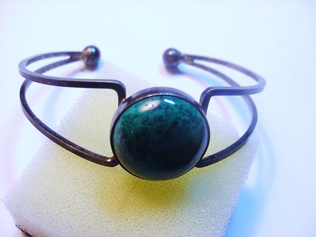 STERLING EILAT STONE BRACELET: STERLING EILAT STONE BRACELET