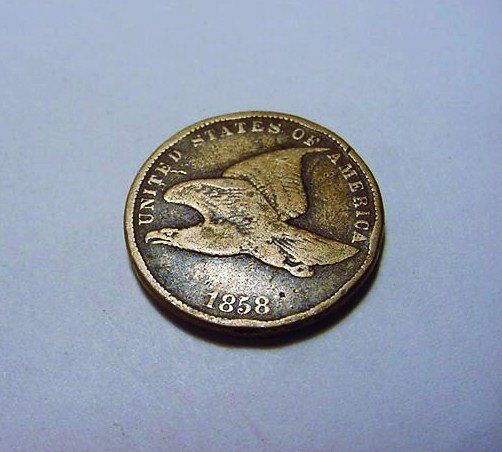 1858 FLYING EAGLE CENT: 1858 FLYING EAGLE CENT