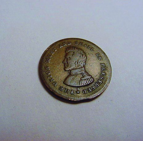 1863 JACKSON BEWARE CIVIL WAR TOKEN: 1863 JACKSON BEWARE CIVIL WAR TOKEN