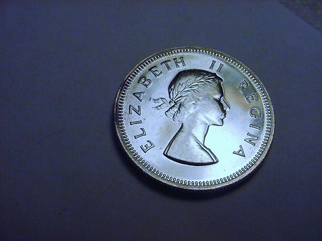 1955 SOUTH AFRICA 2 SHILLING PROOF CONDITION: 1955 SOUTH AFRICA 2 SHILLING PROOF CONDITION