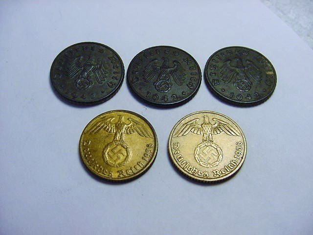 [5] NAZI GERMAN COINS: [5] NAZI GERMAN COINS