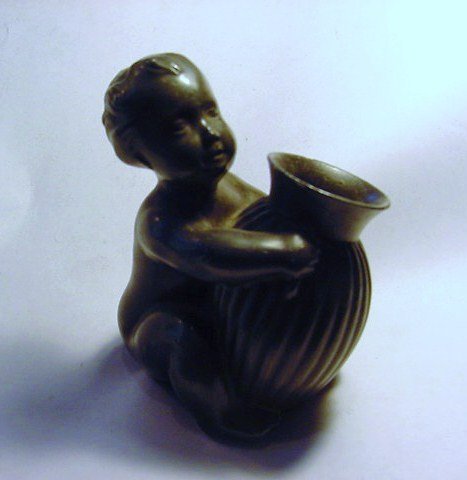 ANTIQUE DENMARK METAL TOOTHPICK HOLDER: ANTIQUE DENMARK METAL TOOTHPICK HOLDER