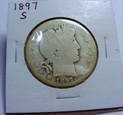 1897-S BARBER HALF DOLLAR: 1897-S BARBER HALF DOLLAR