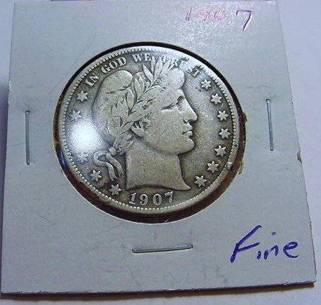 1907 VARBER HALF DOLLAR: 1907 VARBER HALF DOLLAR