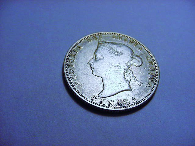1882 H CANADA 25 CENTS: 1882 H CANADA 25 CENTS