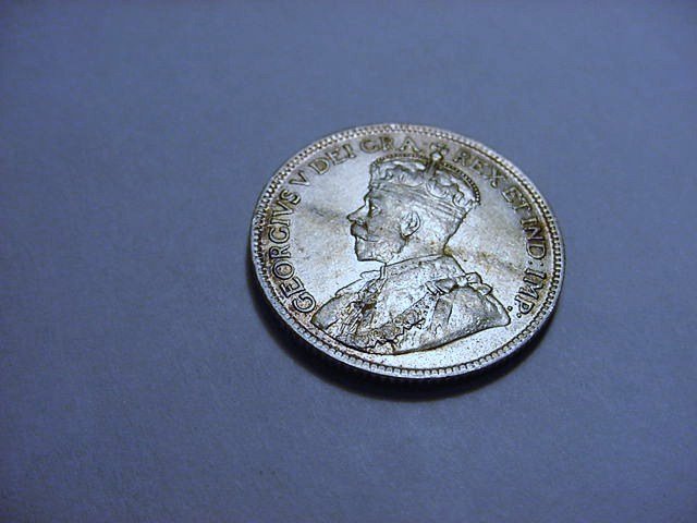 1917 NEWFOUNDLAND 25 CENTS: 1917 NEWFOUNDLAND 25 CENTS