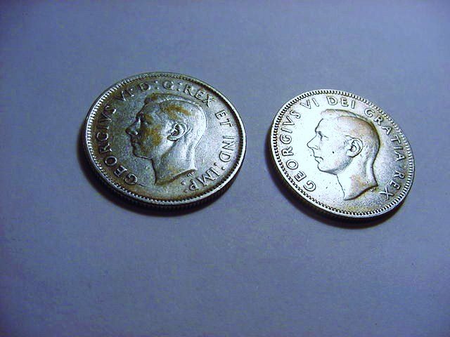 1944 & 1948 CANADA 25 CENTS: 1944 & 1948 CANADA 25 CENTS