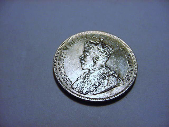 1917 CANADA 25 CENTS: 1917 CANADA 25 CENTS